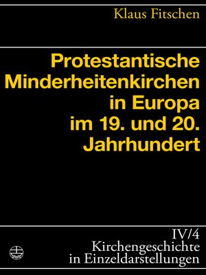 cover image of Protestantische Minderheitenkirchen in Europa im 19. und 20. Jahrhundert